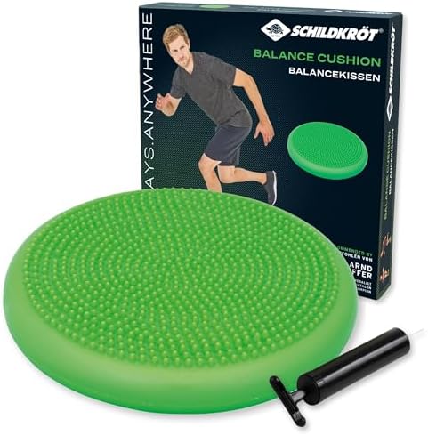 Schildkröt Balance Cushion, Green, Includes Hand Pump