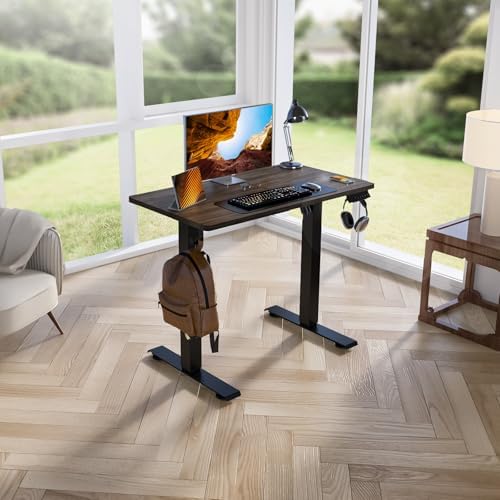 Kingant Standing Desk, 35x20 Inch Electric Height Adjustable Computer Desk