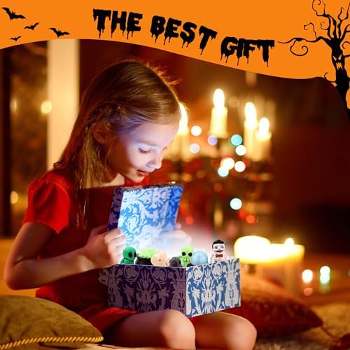 3D Printed Horror‌ Figurines Set, Articulated Halloween Skeleton Figurines