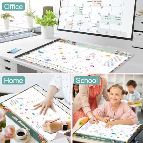Large Desk Calendar 2026-2027,Jan 2026-Jun 2027,Gannyfer 18-Month Calendar