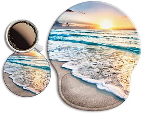 Ergonomic Mouse Pad with Wrist Rest Support,Gel Mouse Pads for Desk