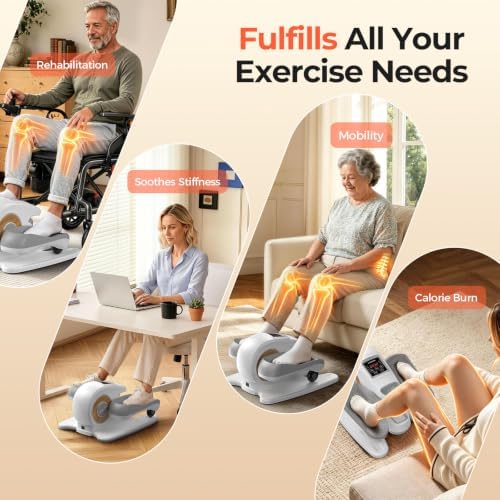 YOSUDA Under Desk Elliptical Machine, Seated Pedal Exerciser for Seniors
