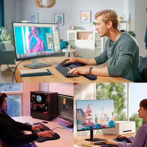 Ergonomic Mouse Pad Wrist Support, 2 in 1 Keyboard Wrist Rest Set
