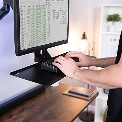VIVO Black VESA Mounted 26 x 8 in Keyboard Tray, MOUNT-KB03