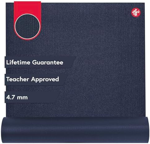 Manduka PROlite Yoga Mat 4.7mm | Lifetime Durability | Hygienic Construction | Teacher Approved