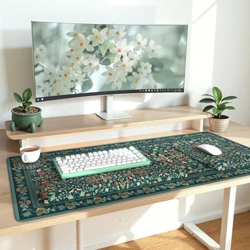 iLeadon Ergonomic Mouse Pad Set with Wrist Rest Non-Slip Desk Mat Set