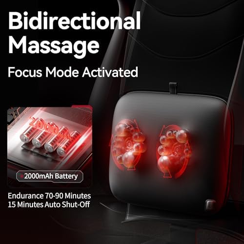 Gaming Chair, Ergonomic Computer Chair with Lumbar Massage & Heat, Video Game Chair with Silent Casters, 3D Adjustable Backrest, Thickened Seat, PU Leather, Hidden Footrest (63-77in)