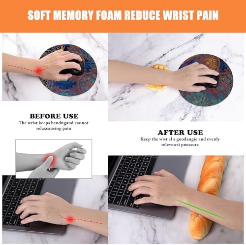 Soft Toast Bread Baguette Shape Anti-Skid Keyboard Wrist Rest Support & Mouse Wrist Support for Office,Computer,Laptop& Mac (Another Style)