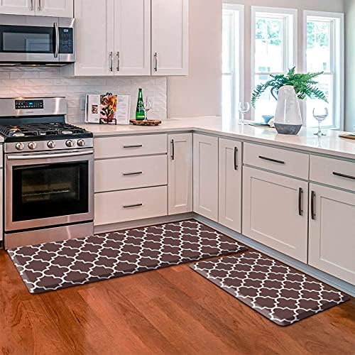 KMAT Kitchen Mat Set of 2,Cushioned Anti-Fatigue Kitchen Mats for Floor