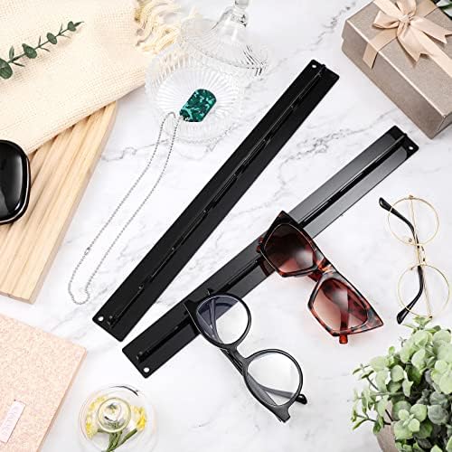 Chunful 5 Pack Acrylic Sunglasses Organizer Storage Sunglasses Holder Organizer Wall