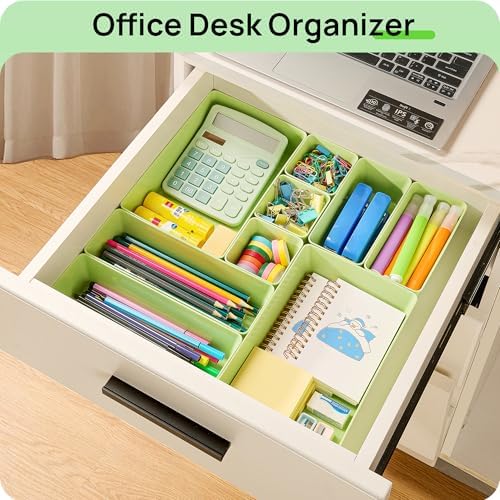 Vtopmart 25 Pack Plastic Drawer Organizers with Non-slip Rubber Pads