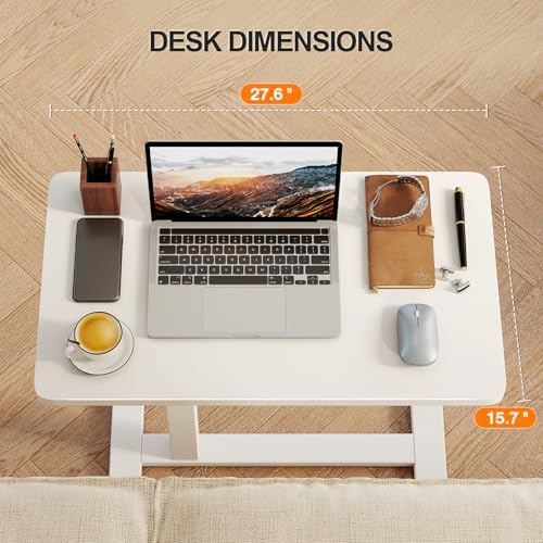 ROMOON Over Bed Table with Wheels, Height Adjustable Hospital Bedside Table
