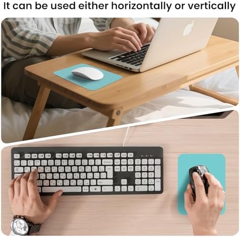 Small Mouse Pad 6 x 8 Inch, Horizontal and Vertical Flexible use. Great for Traveling, Wireless laptops, Keyboard Trays, Offices, etc. (Dark Green)