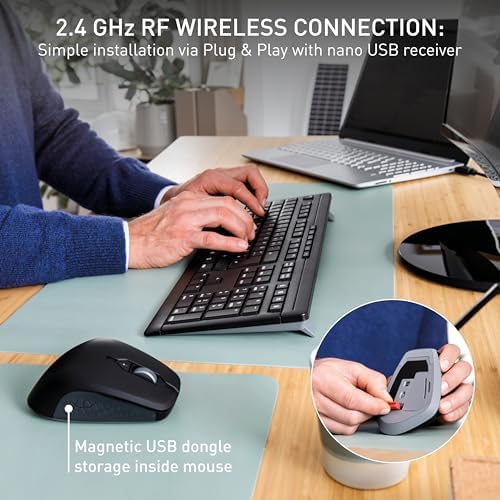 Cherry Stream Desktop Comfort Wireless Keyboard and Mouse Combo