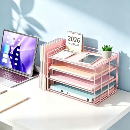 gianotter 4-Tier Paper Organizer With Magazine Holder