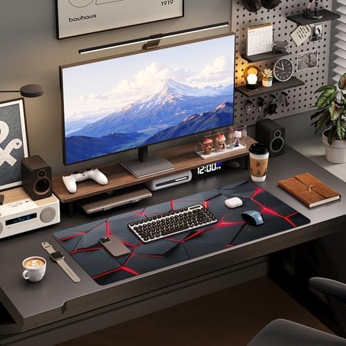Mouse Pad Gaming - Desk Mat for Keyboard and Mouse - Large Mouse Pads for Desk, Gaming Mousepad with Non-Slip Base, Desks Pad (31.5" X 11.8") for Game, Office and Home