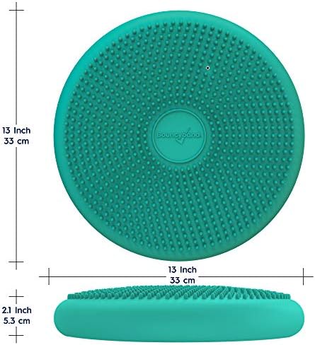 Bouncyband – Wiggle Seat – Green, 13” D – Large Sensory Cushion for Kids