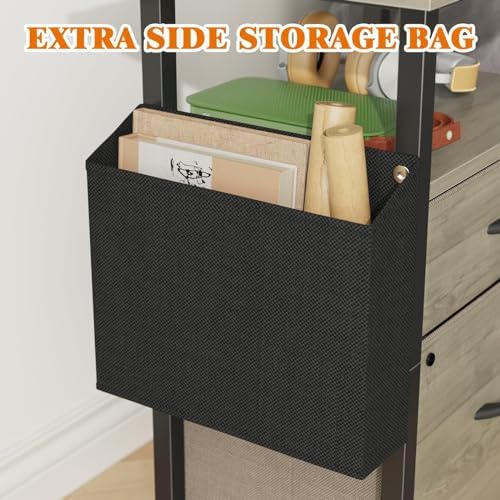 GYIIYUO 2 Drawer File Cabinet 24''W, Mobile Filing Cabinet, Printer Stand