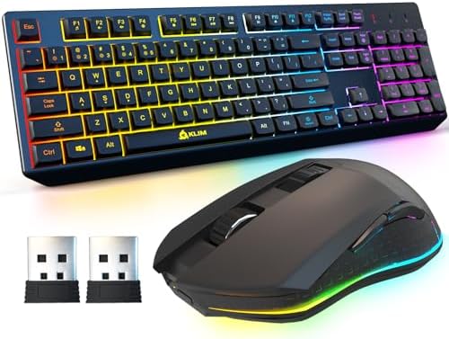 Chroma Wireless Gaming Keyboard and Mouse Bundle, US Layout, Backlit RGB