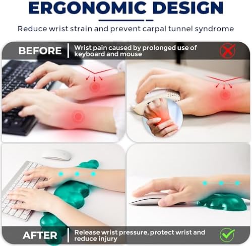 Gel Cloud Wrist Rest - Cloud Mouse Wrist Rest Pad Mouse Support for Office Gaming Pad Computer Laptop Ergonomic Comfortable Pain Relief