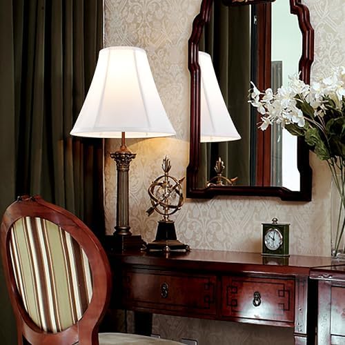 GO&SO Bell Lamp Shade White Medium 6" Top x 13" Bottom x 9.8" High