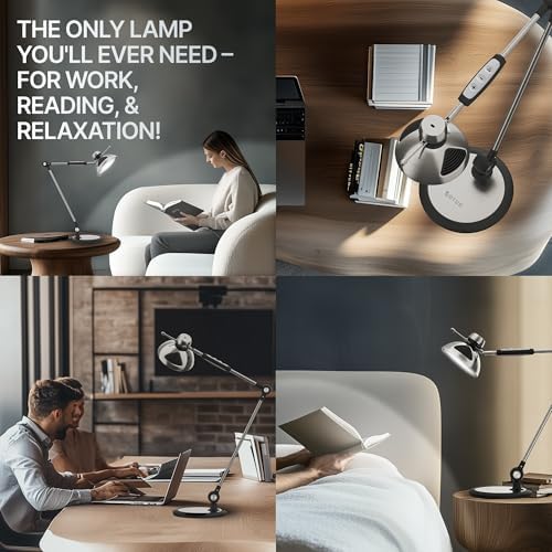 OTUS Tall LED Architect Desk Lamp for Home Office, Gesture Control