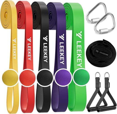 LEEKEY Resistance Bands Set for Pull Up Assistance & Exercise