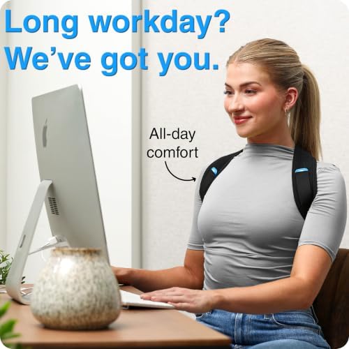 Omeer Posture Corrector for Women and Men, Adjustable Back & Shoulder Brace