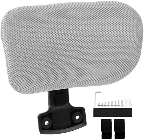 Tofficu Adjustable Ergonomic Office Chair Headrest Attachment for Enhanced Comfort, Compatible with Most Desk Chairs, White