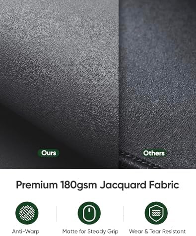 ALOANES Non-Slip Extended Mouse Pad Office&Home Desk Mat Stitched Edge