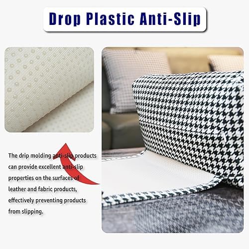 Velvet Recliner Headrest Pillow, Non-Slip Neck Support, Houndstooth