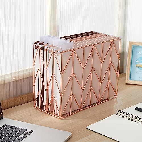Y YOMA 36 Pack Gradient Hanging File Folders Letter Size Decorative Hanging Folder Pretty File Folder Organizer for Filing Cabinet Office Home with 1/5-Cut Adjustable Tabs, Coco Mocha