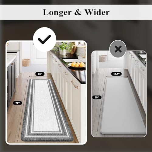 KIMODE Kitchen Mats for Floor Cushioned Anti Fatigue, Kitchen Runner Rug