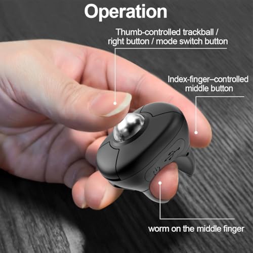 Plima Rechargeable Wireless Dual-Mode Ring Mouse Presentation Remote