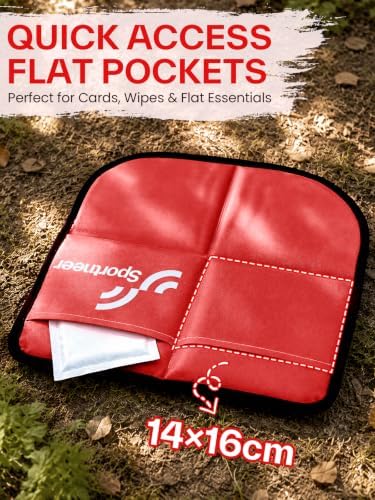 Sportneer Sitting Pad, Compact Waterproof Foldable Seat Mat for Children, Ideal for Camping, Beach, Soccer Games, Picnic & Backpacking