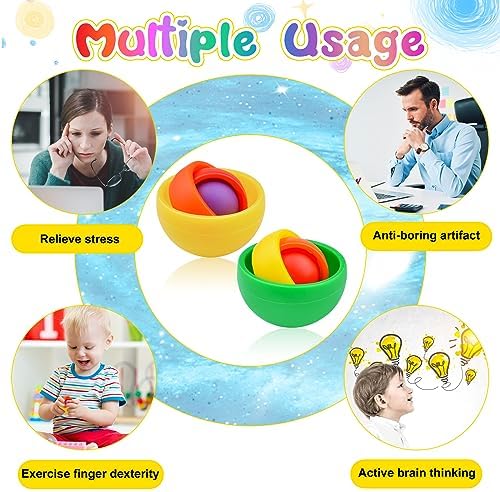 Fidget Toy for Adults, Gyro Fidget Desk Toys, Ideal Gift for Boys Girls Teens Kids, ADHD Autism Stress Relief Finger Toy Hand Fidget Spinner for Classroom