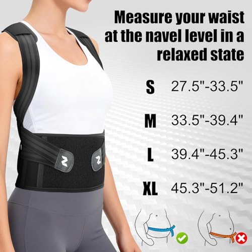 NEENCA Professional Posture Corrector for Women & Men, Medical Back Brace