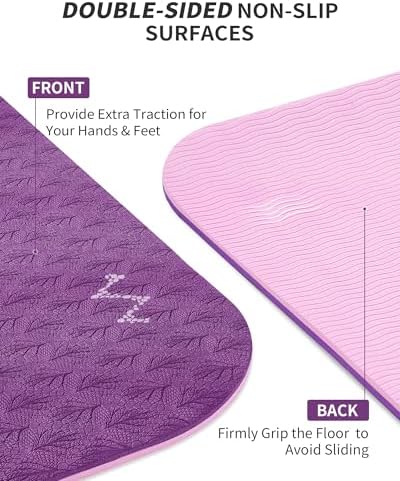 CAMBIVO 72''x48'' Large Yoga Mat, Extra Thick TPE Workout Mat