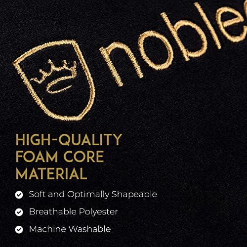 noblechairs Lumbar-Support Pillow, Gaming-Chair Cushion Set, Black/Gold