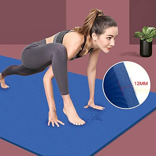 Hatha Yoga Extra Thick TPE Yoga Mat - 72"x 32" Thickness 1/2 Inch -Eco Friendly- With High Density Anti-Tear Exercise Mats For Home Gym Travel & Floor Outside