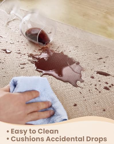 Ophanie Kitchen Mats for Floor, 3/4 Inch Thick, 20x39 Anti Fatigue Cushioned Mat,Kitchen Rugs,Waterproof,Comfort Ergonomic Standing Mat for Office,Home,Sink with 99+ Pairs of Anti-Slip Bottom Ridges