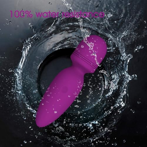 Mini Wand Massager Small Hand-held Massager,Quiet,Portable Personal Massager Silicone Massager Cordless for Neck Shoulder Back Body Massage