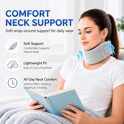 Sofe Neck Brace for Sleeping,Neck Pain & Support,Adjustable Length Washable