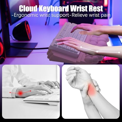 Wrist Rest with Keyboard Stand, Ergonomic Computer Wrist Support Pad