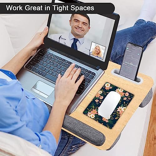 Small Mouse Pad, Mini Mouse Pad 6 X 8 Inch with Non-Slip Rubber Base for Keyboard Tray Laptops Wireless Mouse Home Office Travel, Washable & Portable (Spring Summer Flowers)