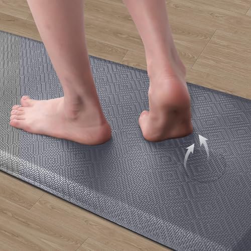 Anti-Fatigue Kitchen Mats for Floor Standing and Comfort Desk Mats 17"x60"