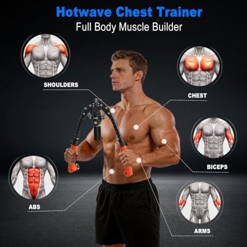 HOTWAVE Twister Arm Trainer,Hydraulic Chest Expander for Full Body Strength