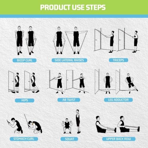 VEICK Resistance Bands with Handles, Exercise Tube Bands Set for Workouts