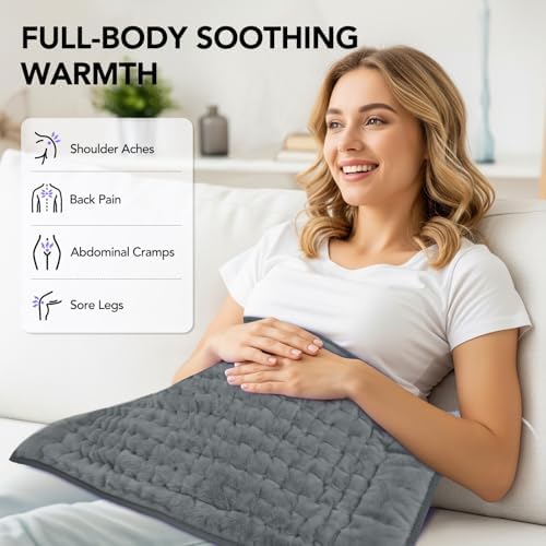 Extra Large Heating Pad for Back Pain Relief - 33"x17"Electric Heating Pad
