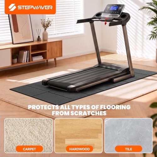 Stepwaver Walking Pad Mat, 71"x32", Treadmill Mat for Hardwood Floors